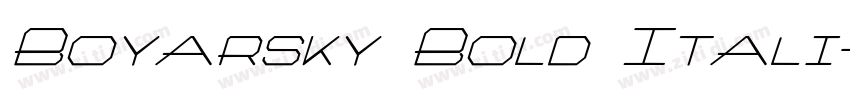 Boyarsky Bold Itali字体转换